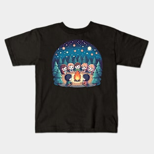 Kawaii Style Camping Kids T-Shirt